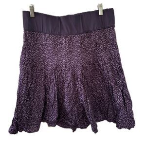 Gap Maternity Women's 100% Cotton Wide Band Mini Pleats Stretch A Line Skirt M